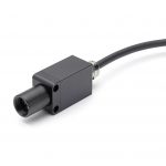 pyroCube F and XSB model infrared temperature sensor with through-lens LED sighting, small measured spot size and very fast response time