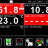 6-sensor temperature display screen