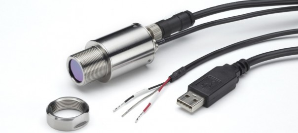 PyroUSB compact pyrometer with USB and 4-20 mA outputs