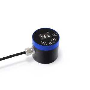 Calex PyroSigma - miniature infrared temperature sensor with display - rear view showing display and controls