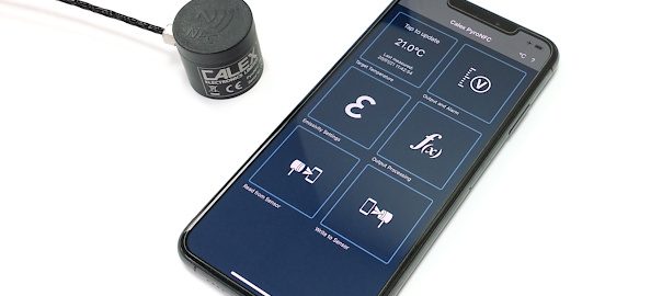 Calex PyroNFC infrared temperature sensor with iOS app